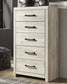 Cambeck  Panel Headboard With Mirrored Dresser, Chest And Nightstand