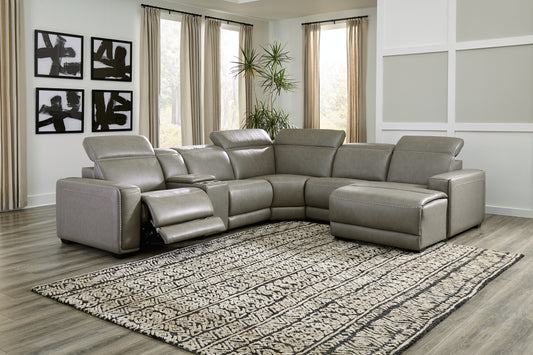 Correze 6-Piece Power Reclining Sectional with Chaise