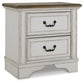 Brollyn Two Drawer Night Stand