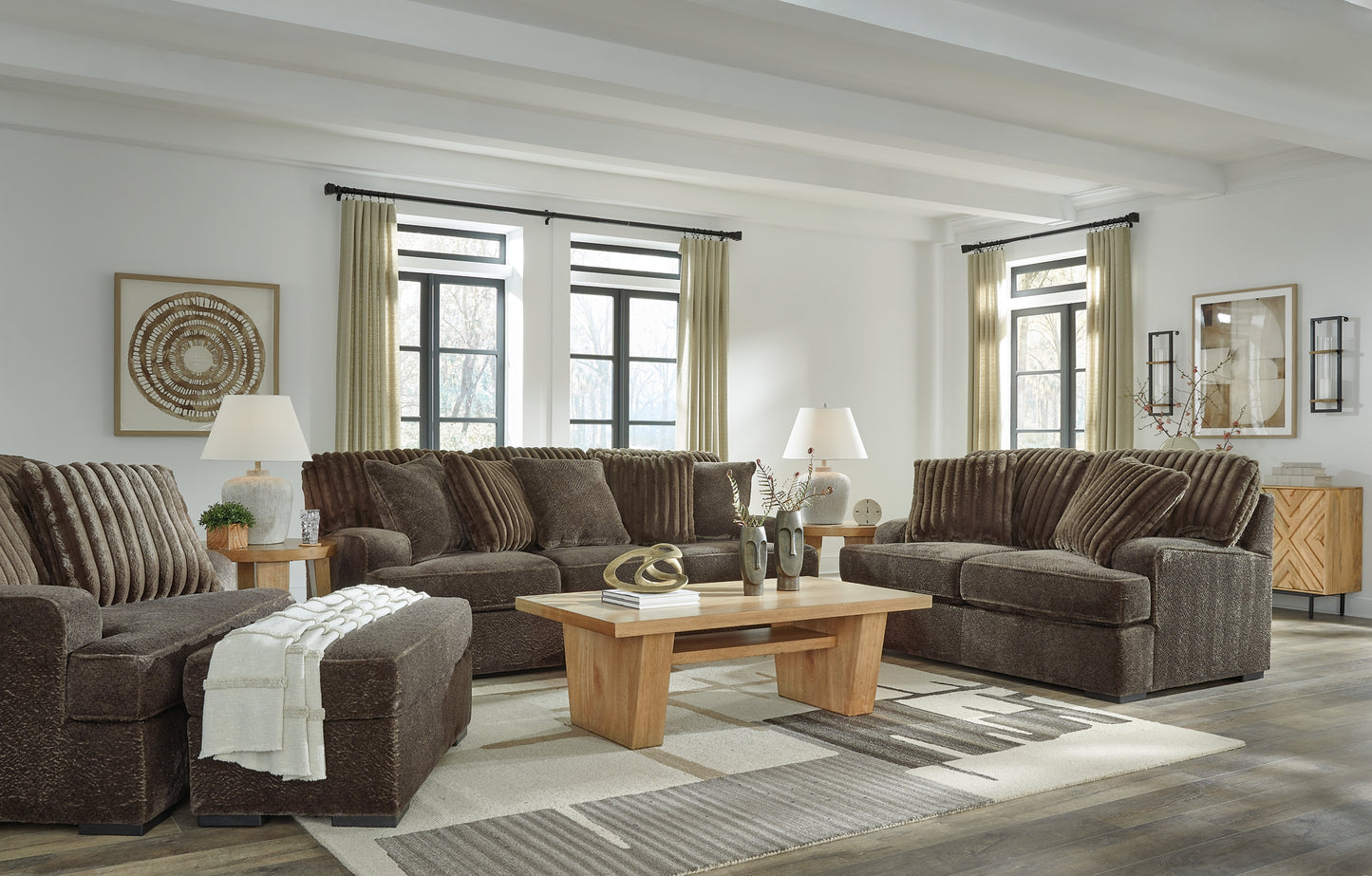 Aylesworth Sofa, Loveseat, Chair and Ottoman