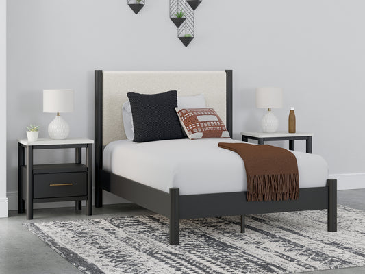 Cadmori Full Upholstered Panel Bed