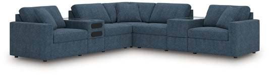 Modmax 7-Piece Balanced Sectional with Audio and Storage Consoles