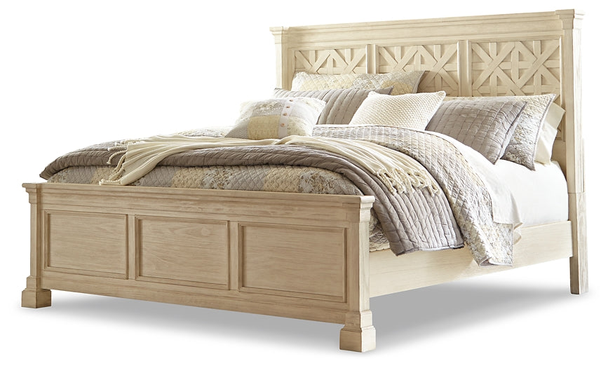 Bolanburg California King Panel Bed with Mirrored Dresser, Chest and 2 Nightstands