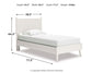 Aprilyn Twin Panel Bed with Dresser